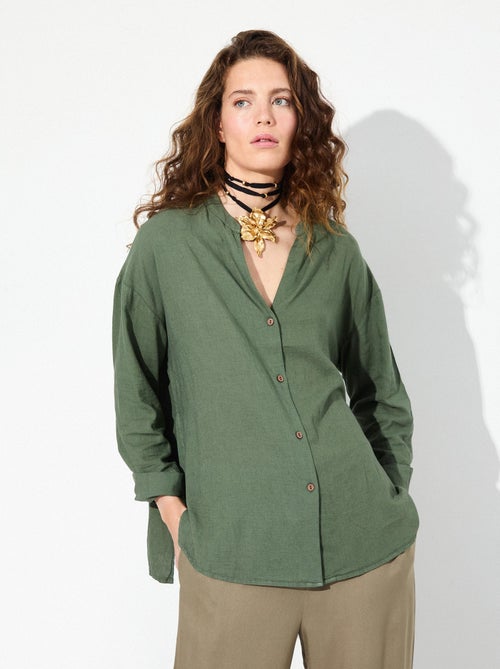 Chemisier en lin  MO Fashion - Kiabi