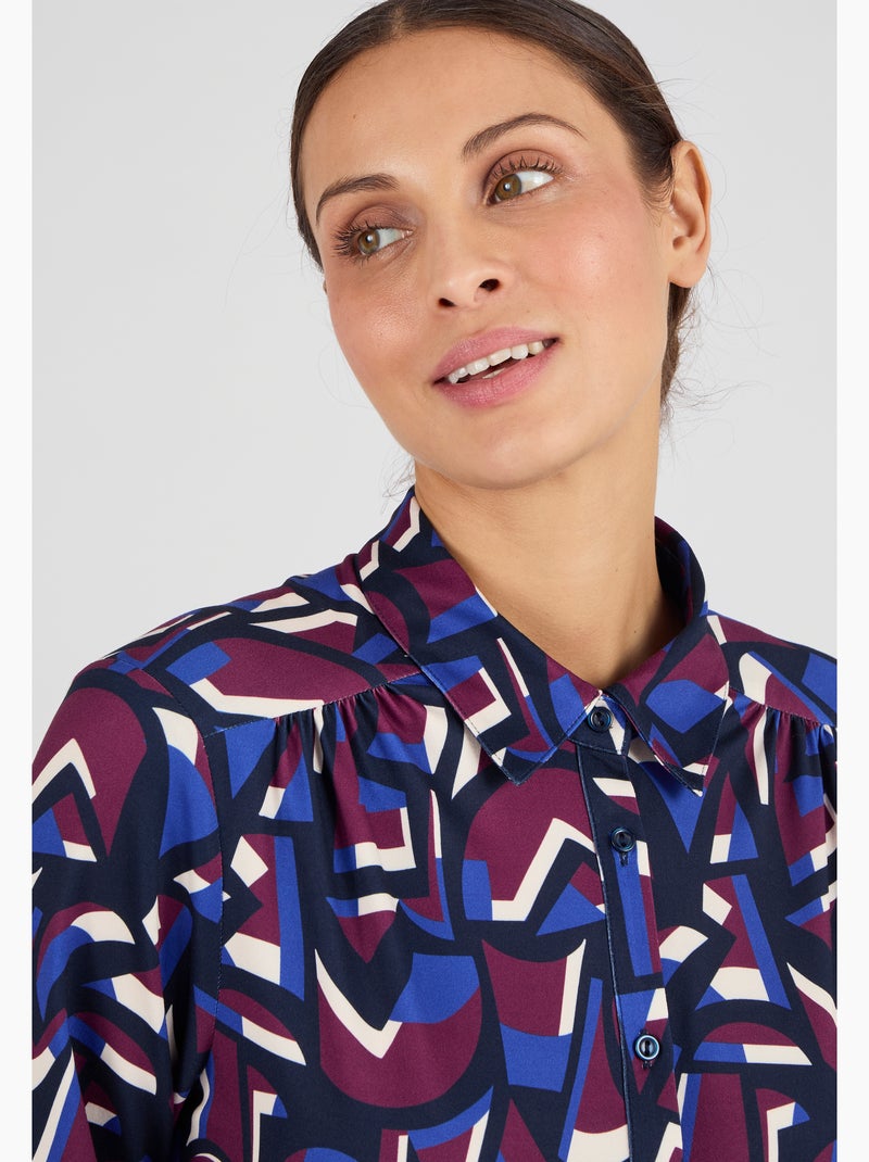 Chemisier en maille chaude - Damart Rouge - Kiabi