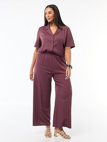 Chemisier en maille crêpée