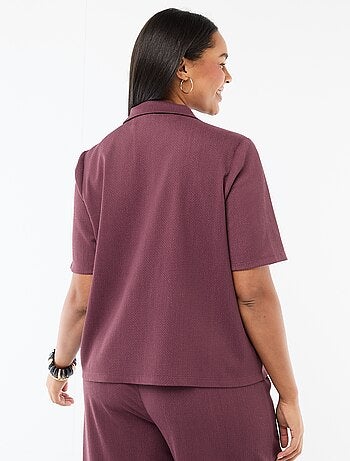 Chemisier en maille crêpée