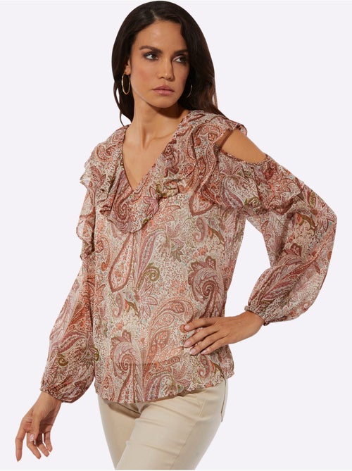 Chemisier En Mousseline Viscose - Taille Standard - Helline - Kiabi
