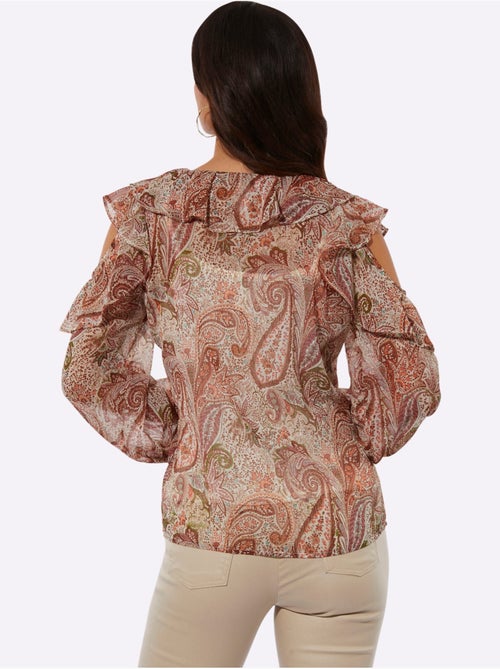 Chemisier En Mousseline Viscose - Taille Standard - Helline - Kiabi