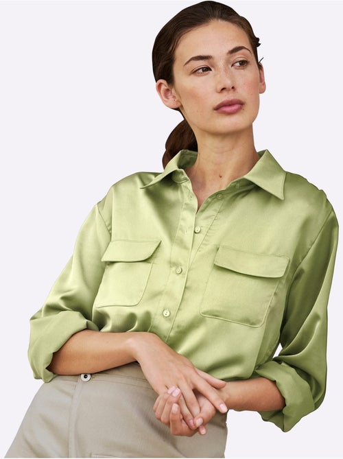 Chemisier En Polyester Recyclé - Taille Standard - Witt - Kiabi Chemisier En Polyester Recyclé - Taille Standard - Witt - Kiabi