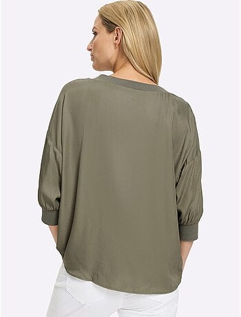 Chemisier En Satin Brillance Satinée - Taille Standard - Helline