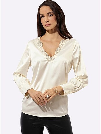 Chemisier En Satin En Polyester Recyclé - Taille Standard - Helline
