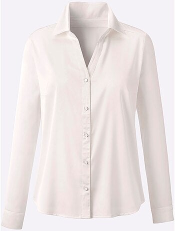Chemisier En Satin Imitation Satin - Taille Standard - helline