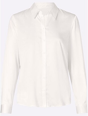 Chemisier En Satin Qualité Satin Brillante - Taille Standard - Helline
