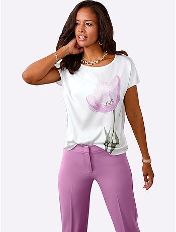 Chemisier En Satin Satin Mat - Taille Standard - Witt