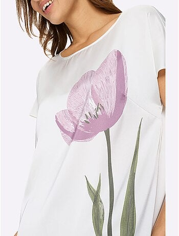 Chemisier En Satin Satin Mat - Taille Standard - Witt