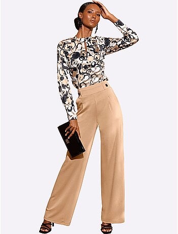 Chemisier En Satin Satin Mat élégant - Taille Standard - Helline