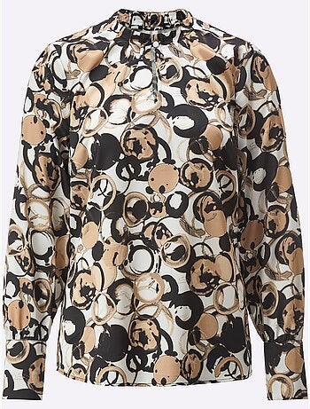 Chemisier En Satin Satin Mat élégant - Taille Standard - Helline