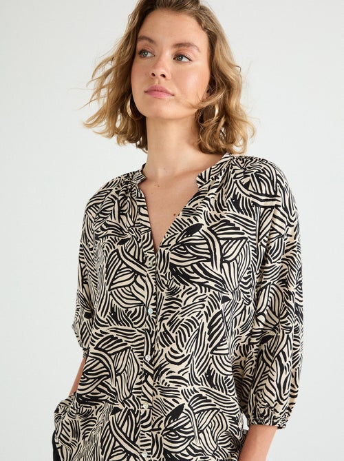 Chemisier en viscose, MO Fashion - Kiabi