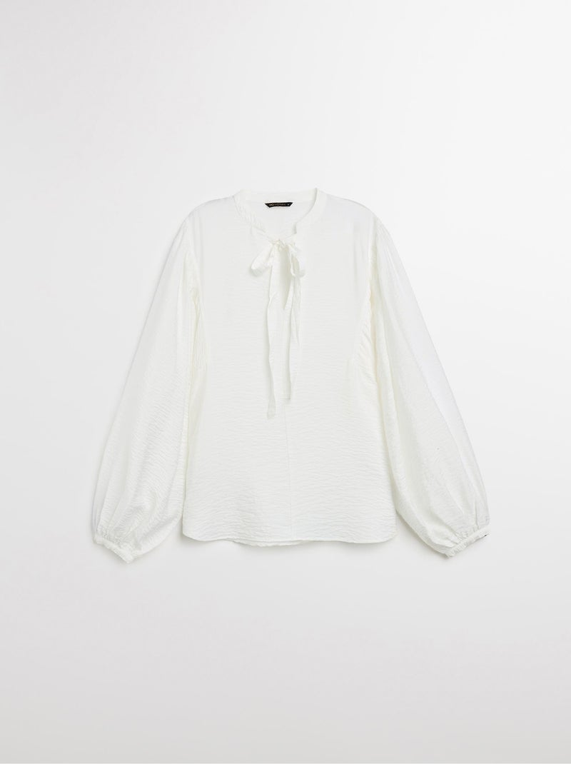 Chemisier en viscose, MO Fashion Blanc - Kiabi