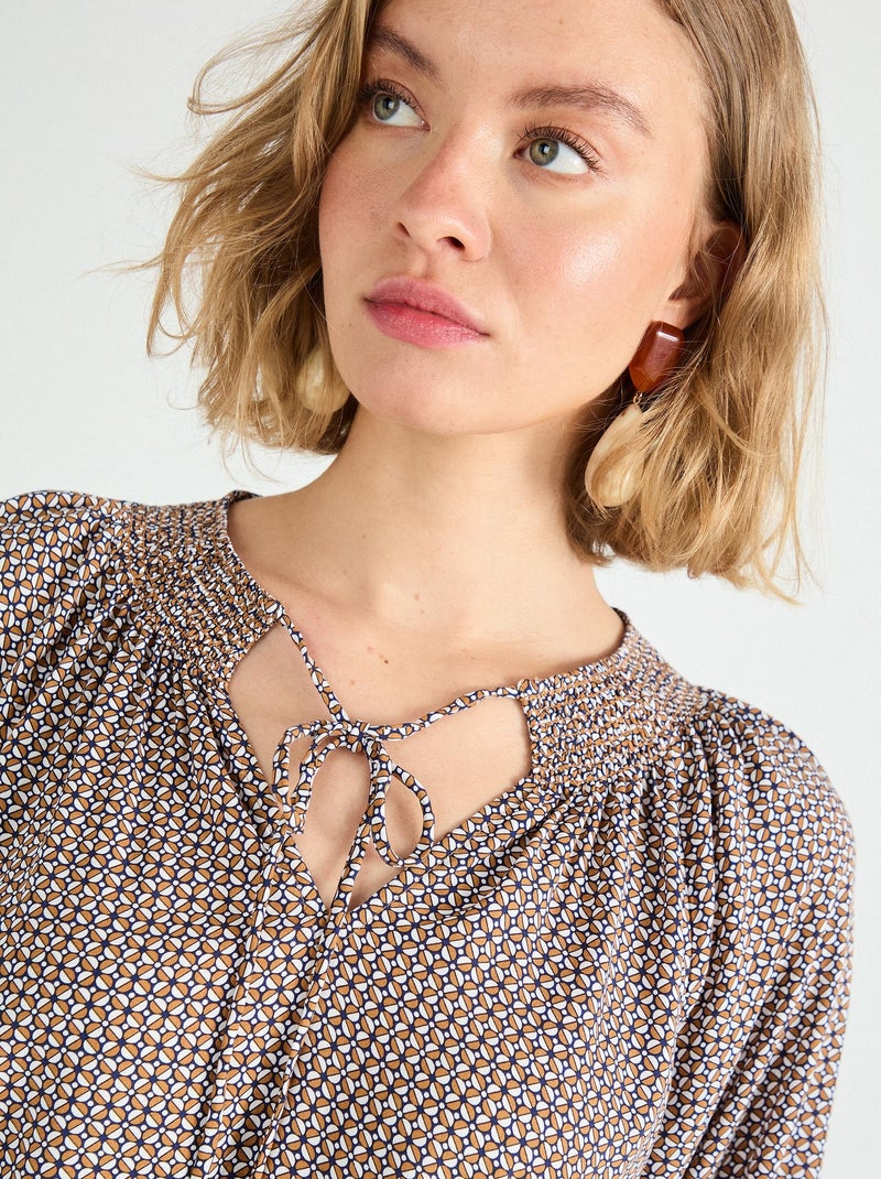 Chemisier en viscose, MO Fashion Bleu - Kiabi