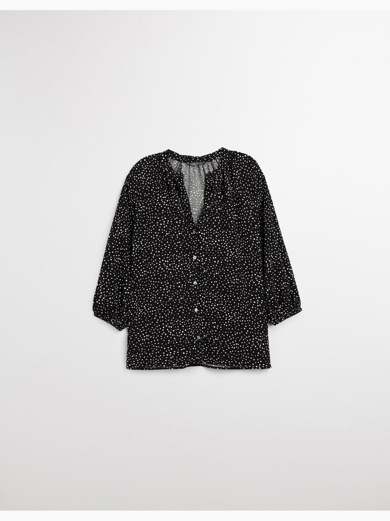 Chemisier en viscose, MO Fashion Noir - Kiabi