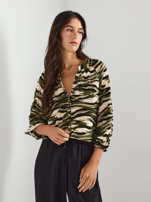 Chemisier en viscose, MO Fashion - Kiabi