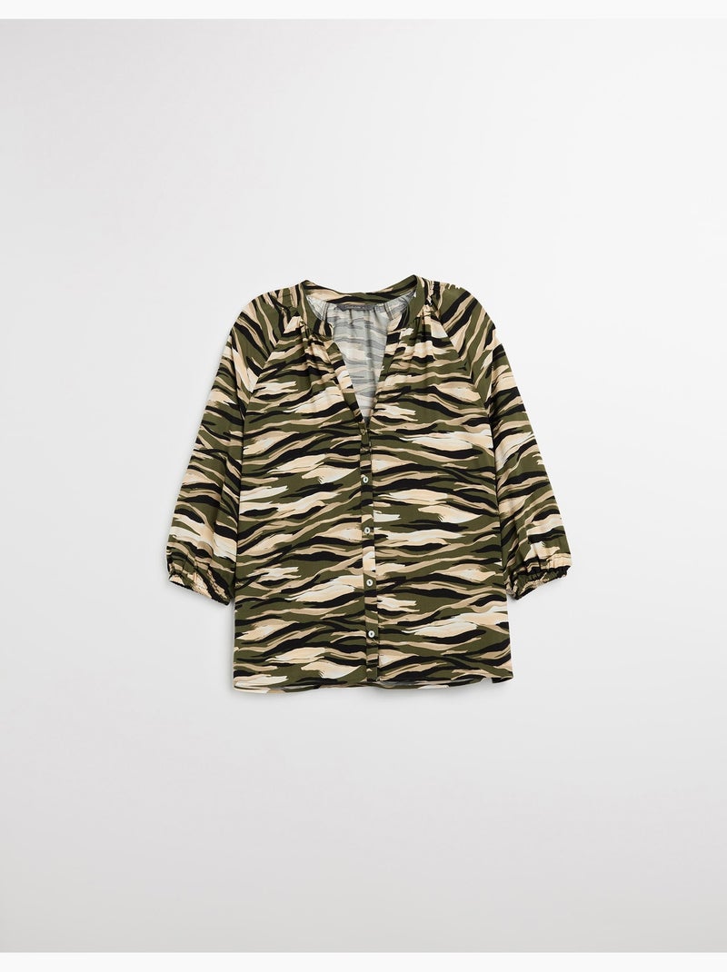 Chemisier en viscose, MO Fashion Vert - Kiabi