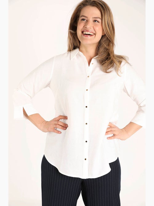 Chemisier en viscose uni PAPRIKA - Kiabi