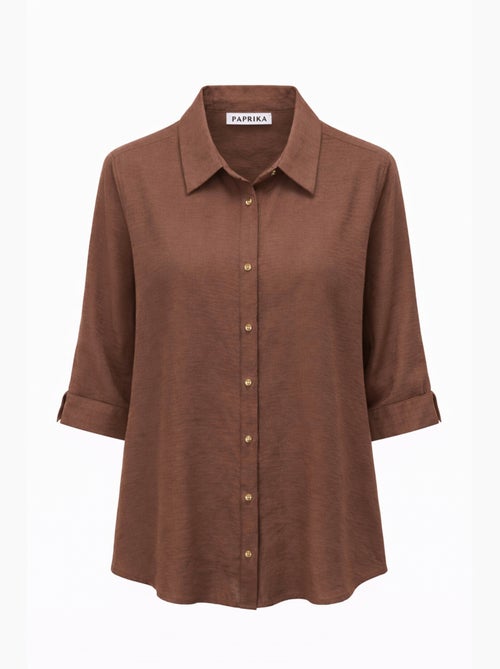Chemisier en viscose uni PAPRIKA - Kiabi