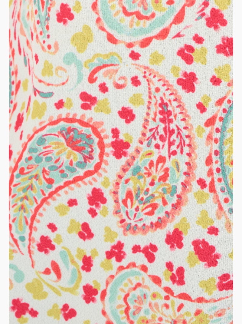 Chemisier fantaisie volantée - damart Corail - Kiabi