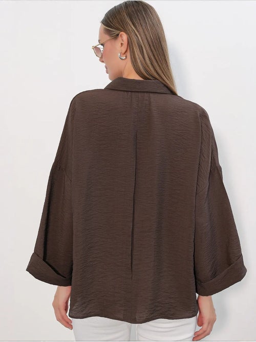 Chemisier femme en viscose et nylon bdart - Kiabi Chemisier femme en viscose et nylon bdart - Kiabi