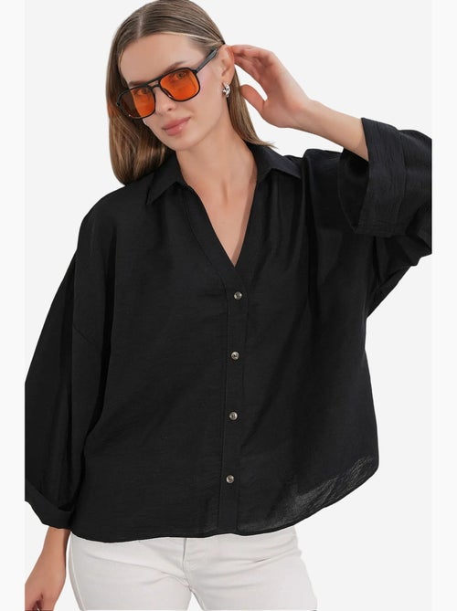 Chemisier femme en viscose et nylon bdart - Kiabi Chemisier femme en viscose et nylon bdart - Kiabi