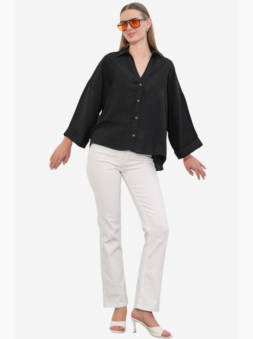 Chemisier femme en viscose et nylon bdart - Kiabi Chemisier femme en viscose et nylon bdart - Kiabi
