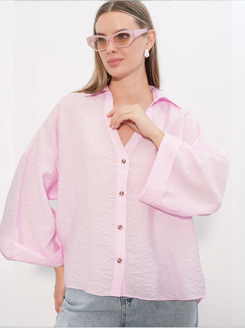 Chemisier femme en viscose et nylon bdart Rose clair - Kiabi