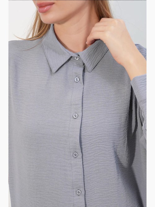 Chemisier femme long oversize bdart - Kiabi Chemisier femme long oversize bdart - Kiabi