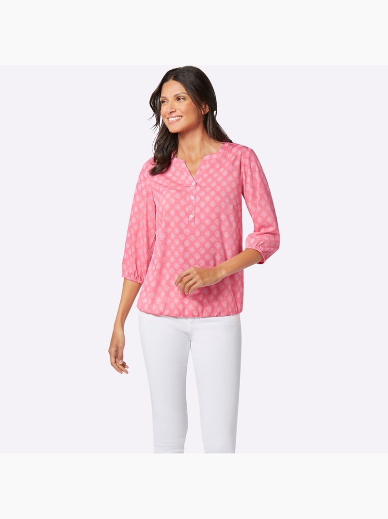 Chemisier Finitions Extensibles - Taille Standard - Moda Vilona Rose - Kiabi