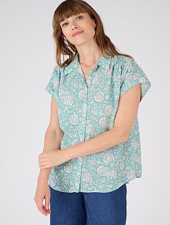 Chemisier fleuri ou rayé Climatyl - Damart