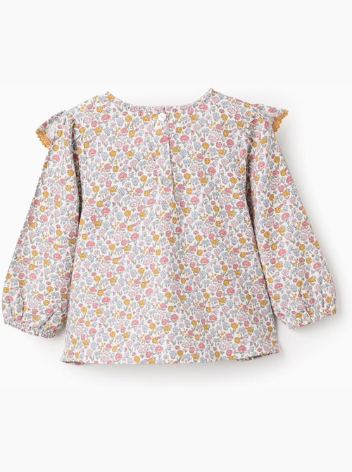 Chemisier Floral en Coton - Kiabi