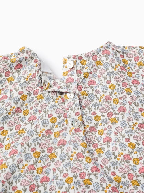 Chemisier Floral en Coton - Kiabi