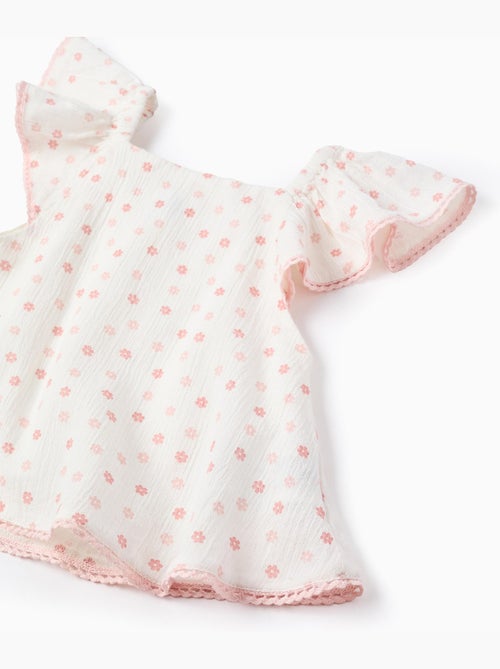 Chemisier Floral en Coton - Kiabi