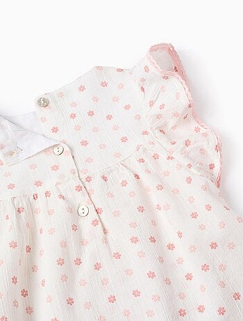 Chemisier Floral + Short en Coton