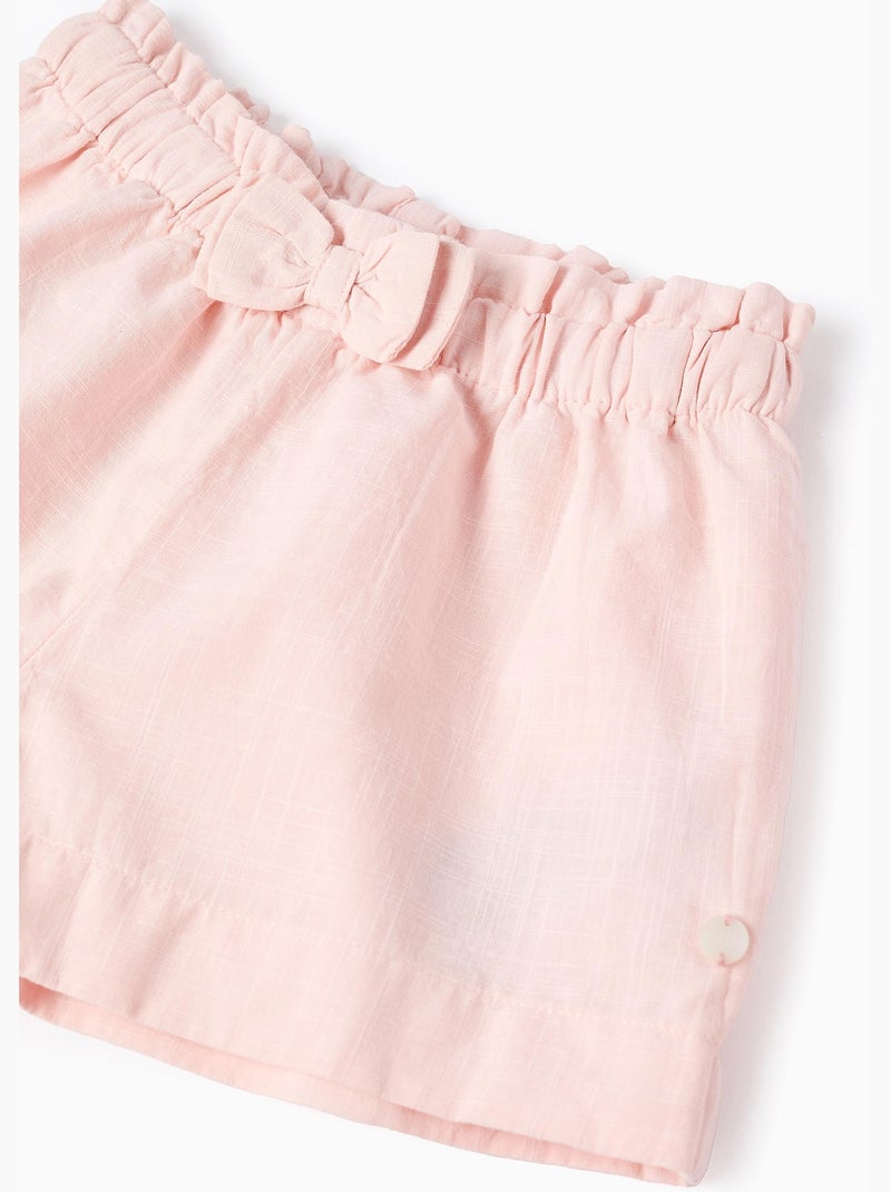 Chemisier Floral + Short en Coton Blanc - Kiabi