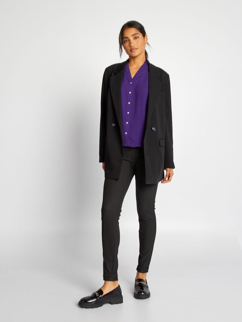 Chemise en voile semi-transparent noir Molly Bracken | La Redoute