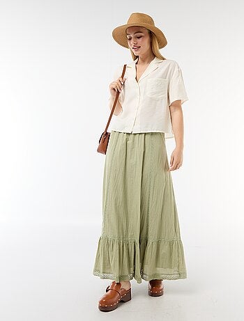 Chemisier fluide à manches courtes