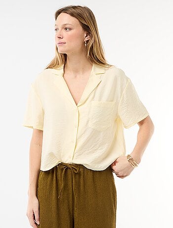 Chemisier fluide à manches courtes