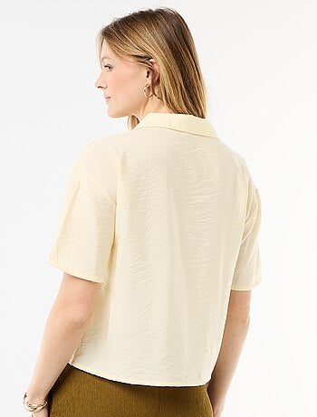 Chemisier fluide à manches courtes