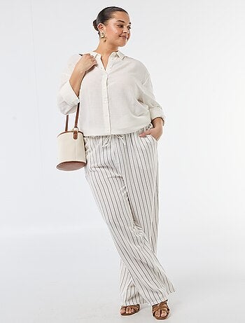 Chemisier fluide à manches longues