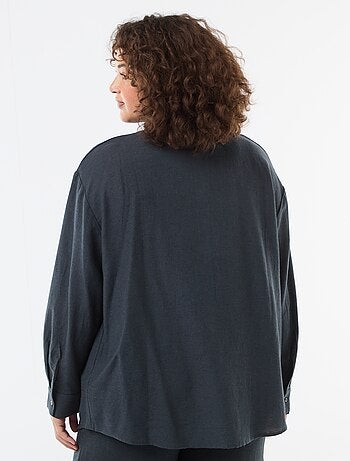 Chemisier fluide à manches longues