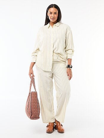 Chemisier fluide à manches longues