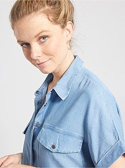 Chemisier fluide en lyocell - Kiabi