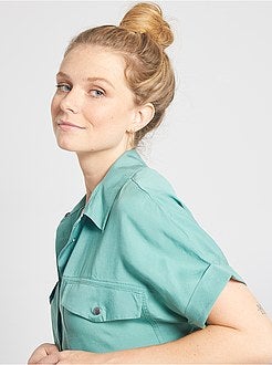 Chemisier fluide en lyocell - Kiabi