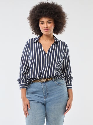 Chemisier fluide en maille crêpe