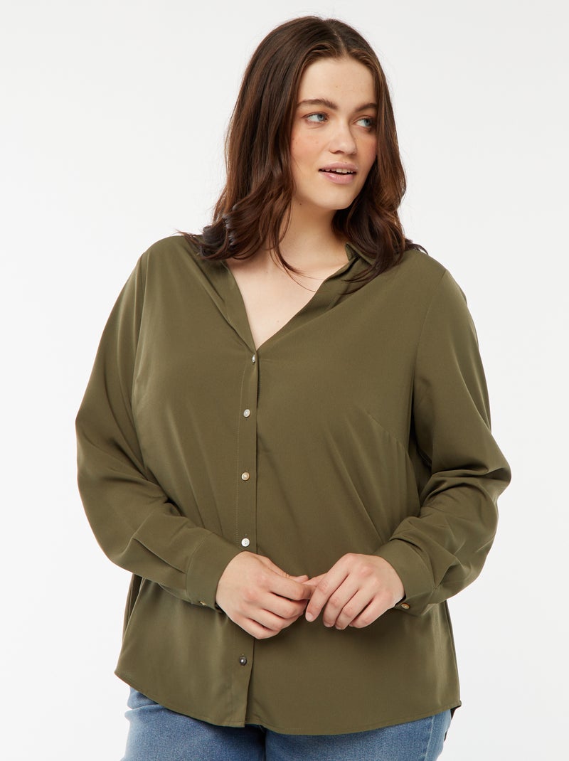 Tunique Longue Kiabi Grande Taille Femme Tunique Blouse Fluide - Main Image