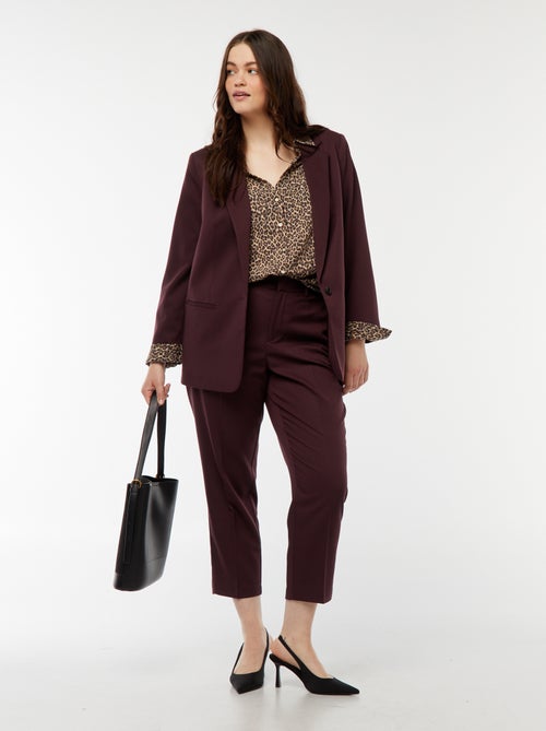 Chemisier fluide en maille crêpe - Kiabi