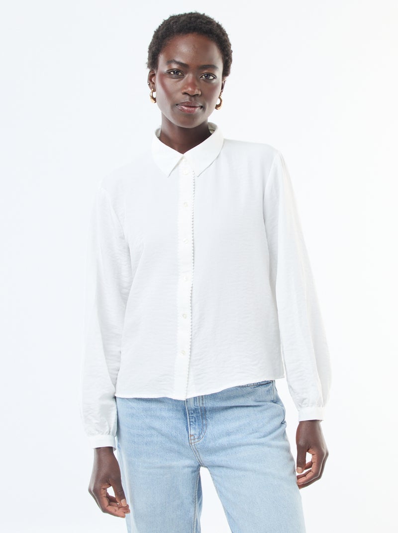 Chemisier fluide 'JDY' Blanc - Kiabi