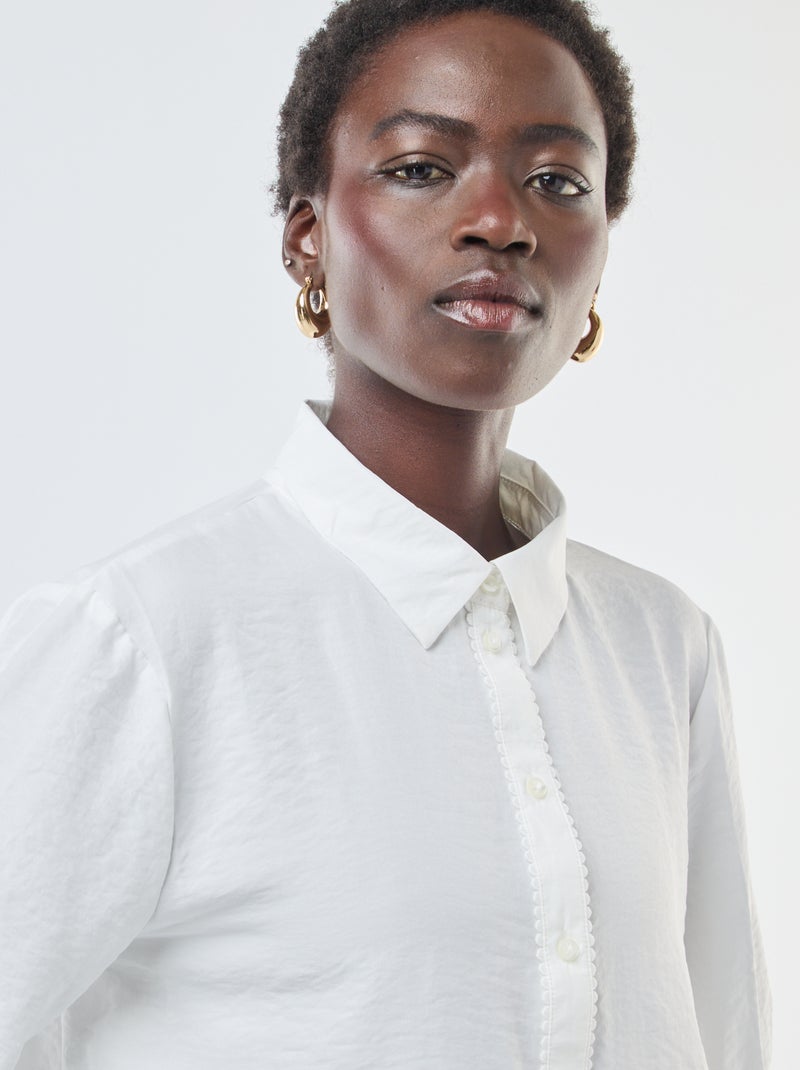 Chemisier fluide 'JDY' Blanc - Kiabi